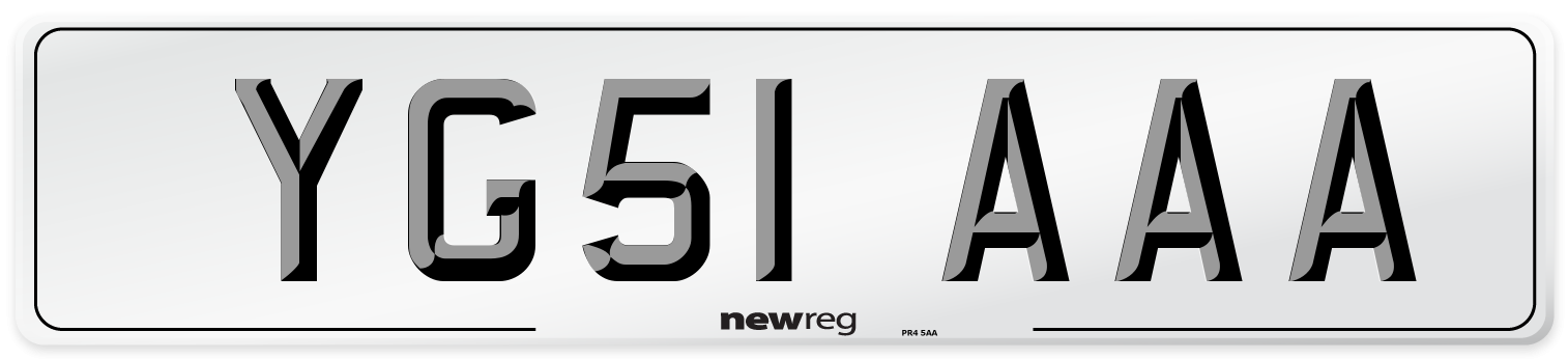 YG51 AAA Number Plate from New Reg